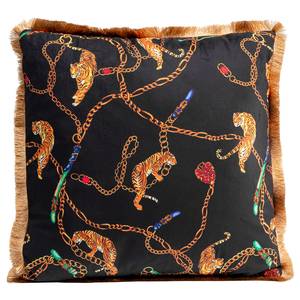 Coussin tigres et chaînes Polyester - Multicolore