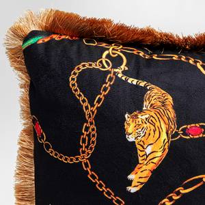 Coussin tigres et chaînes Polyester - Multicolore