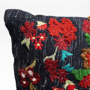 Coussin Embroidery Tendrils Coton / Chenille de polyester - Multicolore