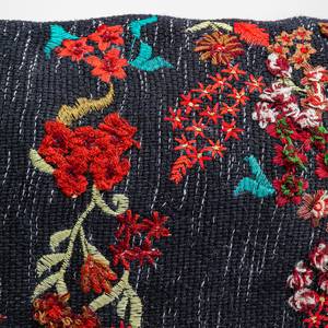 Coussin Embroidery Tendrils Coton / Chenille de polyester - Multicolore