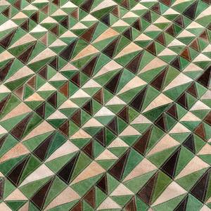 Tappeto Geometric Pelle di vacchetta / Lana -  Multicolore