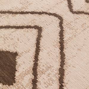Laagpolig vloerkleed Rabat katoen/polyester - bruin