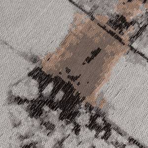 Kurzflorteppich Abstract Baumwolle  / Polyester - Grau - 170 x 240 cm