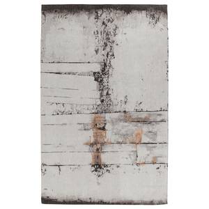 Kurzflorteppich Abstract Baumwolle  / Polyester - Grau - 200 x 300 cm