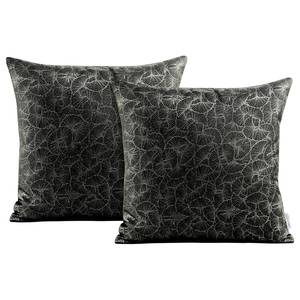 Housses de coussin Rinko (lot de 2) Noir - 45 x 45 cm