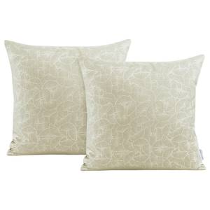 Housses de coussin Rinko (lot de 2) Beige - 45 x 45 cm