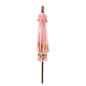 Parasol ORIENTAL LOUNGE Coton / Bois fruitier - Rose