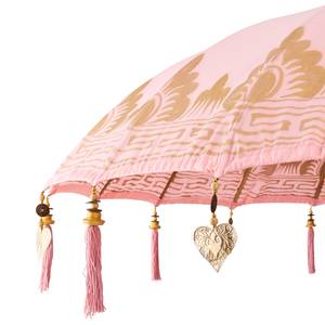 Sonnenschirm ORIENTAL LOUNGE Baumwollstoff / Fruchtholz - Pink