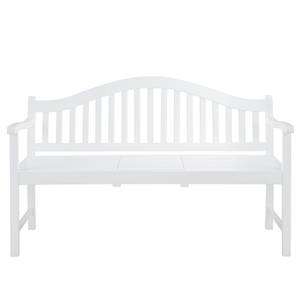 Gartenbank BANQUETTE FSC®-zertifiziertes Akazienholz - Weiß