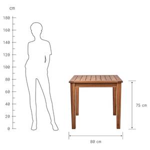 Table de jardin  ACACIA SPRINGS Partiellement en acacia massif - Marron