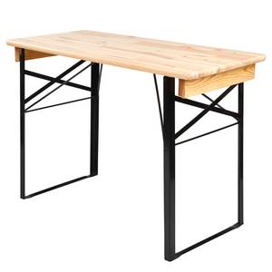 Table et bancs GOOD COMPANY (3 élém.) Fer / Partiellement en pin massif - Naturel / Noir