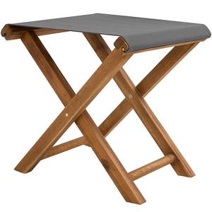 Tabouret de jardin FISHERMAN Partiellement en acacia massif / Polyester - Naturel / Gris