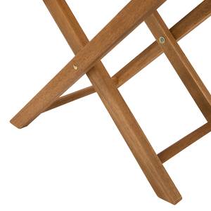 Tabouret de jardin FISHERMAN Partiellement en acacia massif / Polyester - Naturel / Gris