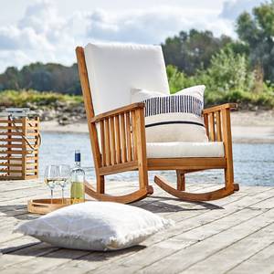 Chaise de jardin LET GO Partiellement en acacia massif / Polyester - Naturel