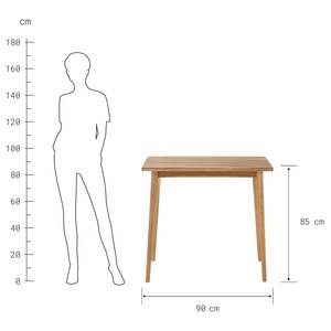 Table de jardin MIDTOWN II Partiellement en acacia massif - Naturel