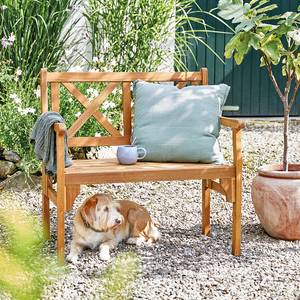 Banc de jardin LOVEBIRD Partiellement en acacia massif - Naturel