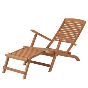 Chaise longue WEEKENDER Partiellement en acacia massif / Acier - Marron