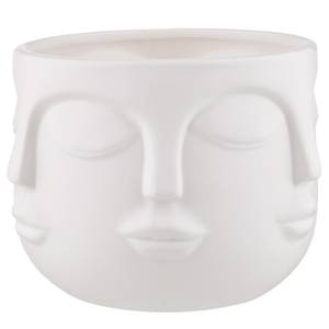 Pot de fleur Visages ARTIST Dolomite - Blanc