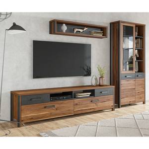 Ensemble meubles TV Belchatow II (3 él.) Marron - Bois manufacturé - 279 x 196 x 50 cm