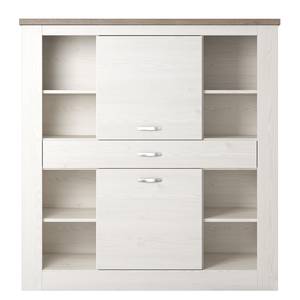 Highboard Kilcar Wit pijnboomhout/Truffels