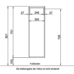 Badezimmerset 947 II (3-teilig) Weiß / Eiche Riviera Dekor