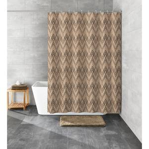 Duschvorhang Zag Cotti Polyester / Baumwolle - Taupe