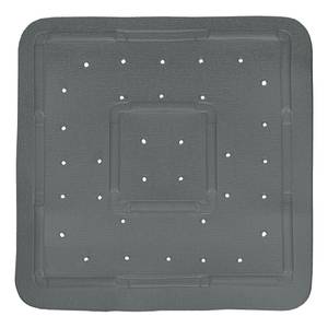 Tapis de douche antidérapant Softy PVC - Gris foncé