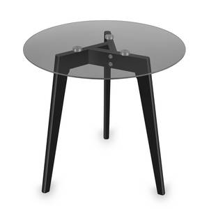 Tavolino Great Bend Metallo / Vetro - Nero