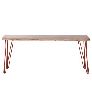 Tavolino da salotto Tardo Legno massello di acacia - Rosso