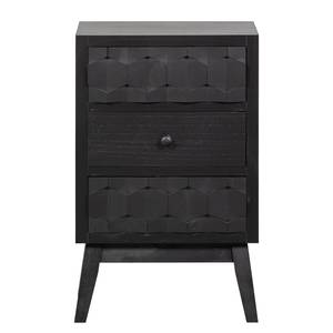 Bout de canapé Tyrone Pin noir - Hauteur : 64 cm