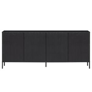 Sideboard Woodrow I Kiefer massiv - Schwarz