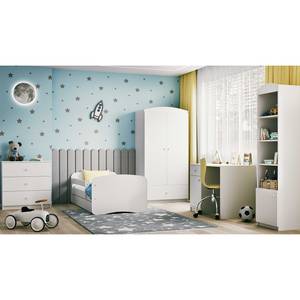 Kinderbett Babydreams Basic Weiß - 70 x 140cm - Mit Lattenrost