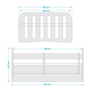 Kinderbed Classic Basic I 80 x 180 cm - Met lattenbodem