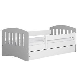 Lit enfant Classic I Gris - 80 x 140 cm - Avec sommier à lattes & matelas