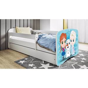 Lit enfant Babydreams Frozen Blanc - 80 x 160cm - Avec sommier à lattes & matelas