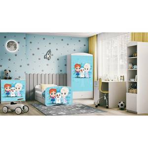 Lit enfant Babydreams Frozen Blanc - 80 x 160cm - Avec sommier à lattes & matelas