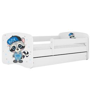 Kinderbett Babydreams Waschbär Weiß - 80 x 180 cm - Mit Lattenrost
