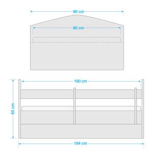 Lettino Kacper 80 x 160cm - Con rete a doghe