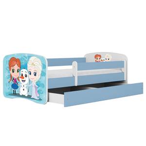 Lit enfant Babydreams Frozen Bleu clair - 70 x 140cm - Avec sommier à lattes