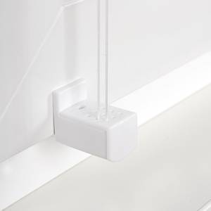 Store plissé Klemmfix Ally Polyester - Blanc - 100 x 130 cm