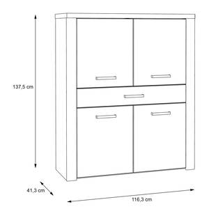 Mobile TV Parksville I Effetto rovere Sonoma