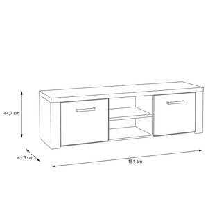 TV-Lowboard Parksville Eiche Sonoma Dekor