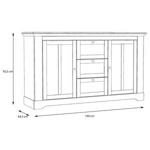 Buffet Sandvik I Imitation chêne blanc / Imitation chêne Nelson