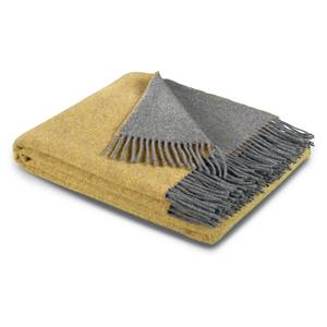 Plaid Cashmere I wol/kasjmier - Oker - 130 x 170 cm