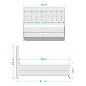 Lit boxspring La Maison Beige - 160 x 200cm - D3 medium