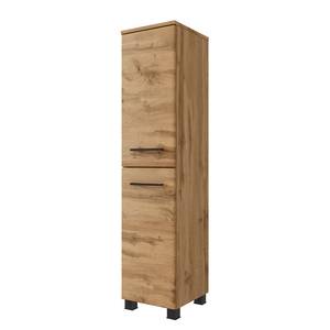 Badkamerset Swinton II (3-delig) incl. verlichting - Wotan eikenhouten look - Breedte: 90 cm