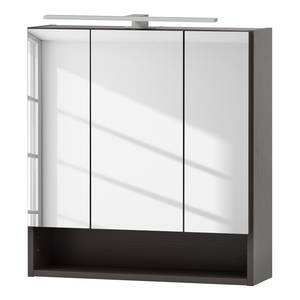 Spiegelkast Stubach inclusief verlichting - Grafiet - Breedte: 60 cm