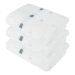 Serviette de toilette Quattro (lot de 3) Éponge - Blanc