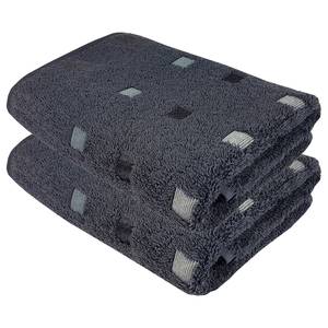 Set di asciugamani Quattro (2) Tessuto di spugna - Color antracite