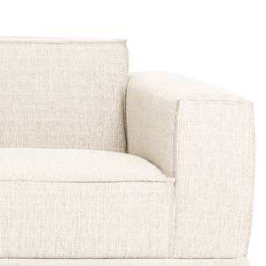 Canapé d’angle Pernu I Tissu Costa: Blanc - Méridienne courte à gauche (vue de face)